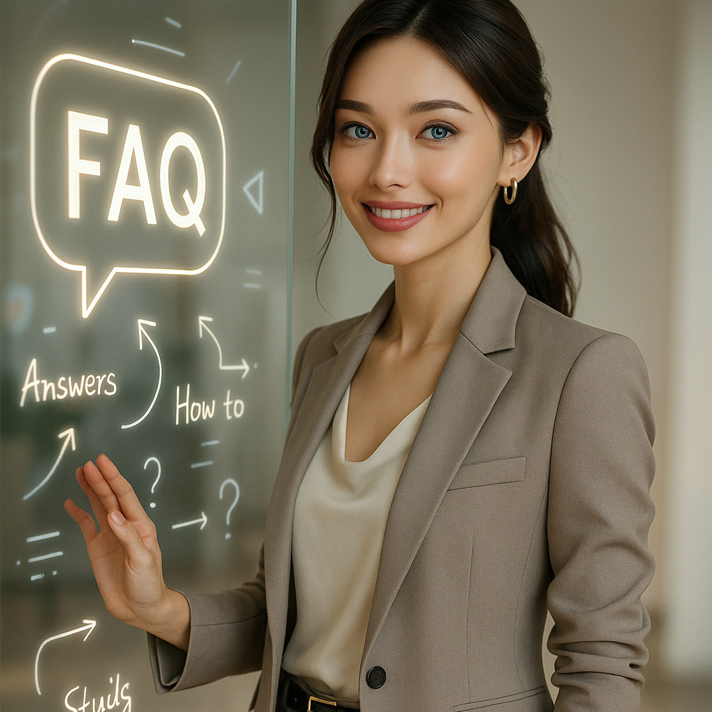 Support agent using AI FAQ dashboard